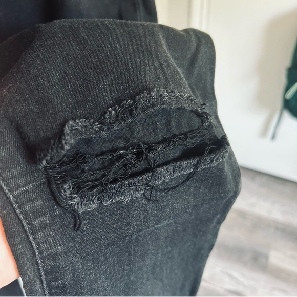 Joe’s Flawless The Finn Ankle Skinny Ripped Black Denim Jeans Women’s 28 - Picture 3 of 10
